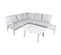 Sealey DG53 Dellonda Kyoto Aluminium Outdoor Corner Sofa & Coffee Table Set 3pc