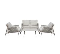 Sealey DG56 Dellonda Fusion Aluminium Outdoor Sofa, Arm Chairs & Coffee Table