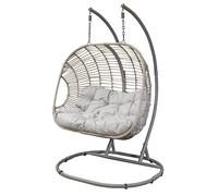 Sealey DG61 Dellonda Double Swinging Egg Chair with Cushion