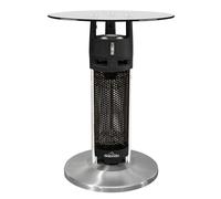 Sealey DG62 Dellonda Bistro Table with 1200W Heater, 65cm, Black/Stainless Steel