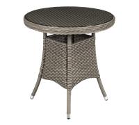Sealey DG65 Dellonda Chester Rattan Wicker Round Outdoor Table with Tempered Gla