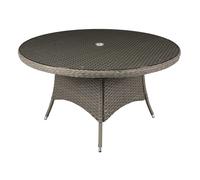 Sealey DG67 Dellonda Chester Rattan Wicker Round Outdoor Dining Table with