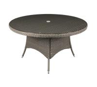 Sealey DG67 Dellonda Chester Rattan Wicker Round Outdoor Dining Table with Tempe