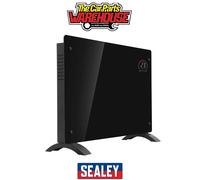 Baridi Electric Glass Panel Heater, 2000W, Thermostat Controlled 24Hr 7 Day Timer, Wi-Fi Enabled, Remote Control, Black - DH139