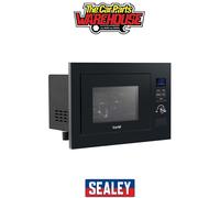 Baridi 25L Integrated Microwave Oven with Grill, 900W, Sensor Touch Controls, Black - DH198