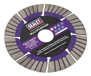 Sealey Diamond Blade Multipurpose Dry/Wet Use, Ø115mm - WDMP115