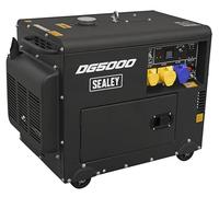 Sealey Diesel Generator, 5000W, 4-Stroke Engine, 110/230V - DG5000
