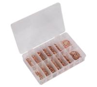 Sealey Diesel Injector Copper Washer Assortment 250 Pieces - Metric Ab027Cw