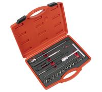 Sealey VS2070 21 Piece Diesel Injector Seat Cutter Set