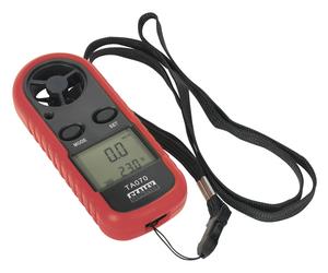 Sealey Digital Sailing Anemometer Wind Speed Velocity Thermomoter Meter TA070