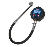 Sealey Digital Tyre Pressure Gauge With Twin Push-On Connector Tst003