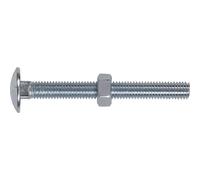 Sealey DIN 603 Coach Bolts and Nuts Zinc Plated M8 75mm Pack of 50