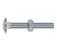 Sealey DIN 603 Coach Bolts and Nuts Zinc Plated M10 75mm Pack of 50