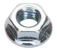 Sealey DIN 6923 Zinc Plated Serrated Flange Nuts M8 Thread Pack of 100