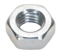 Sealey Din 934 Zinc Plated Steel Nuts M6 Thread Pack of 100