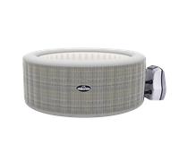 Sealey DL90 Dellonda 2-4 Person Inflatable Hot Tub Spa With Smart Pump - Rattan Effect
