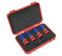 Sealey Sx1820S Double Ended Alloy Wheel Impact Socket Set 1/2"sq Drive 5Pc