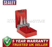 Sealey Double Flute HSS M2 Step Drill Bit Set 3pc AK4733