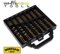 Sealey Drill Bit Set HSS Cobalt Fully Ground 99pc Split Point 1.5-10mm Metal
