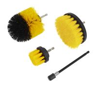 Sealey Drill Brush Set DBS4 - 4 Piece Hex Shank Scrubbing Brushes