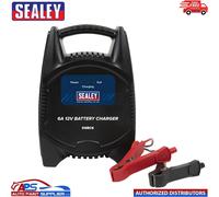 Sealey DSBC6 Battery Charger 12V 6Amp 230V Automatic Car / Bike / Van 20-80Ah