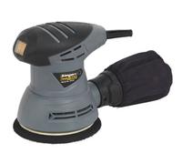 Sealey S0125 Dual Action Palm Sander, 125mm Diameter, 240W/230V , Black