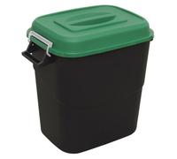 Sealey Durable Refuse Storage Bin Suitable For Outdoor Use 75 Litres Green Bm75G