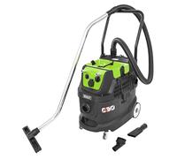 Sealey Dust-Free Wet & Dry Industrial Vacuum Cleaner, 40L, 1600W, M Class Filtration, Self-Clean, Air Tool PC400MA, Black