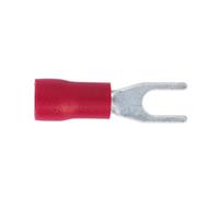 Sealey Easy Entry Fork Terminal 3.7mm 4Ba Electrical Red Pack Of 100 Pcs Rt13