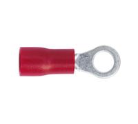 Sealey Easy Entry Ring Wire Terminal 4.3mm 4Ba Electrical Red Pack Of 100 Rt24