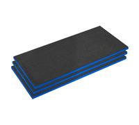 Sealey Easy Peel Shadow Foam® 30mm Blue/Black - Pack of 3 - SFPK30B