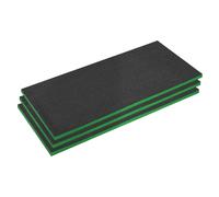 Sealey Easy Peel Shadow Foam® 30mm Green/Black - Pack of 3 - SFPK30G