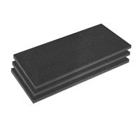 Sealey Easy Peel Shadow Foam® 50mm Black/Black - Pack of 3 - SFPK50BK
