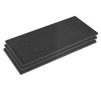 Sealey Easy Peel Shadow Foam® 30mm Black/Black - Pack of 3 - SFPK30BK
