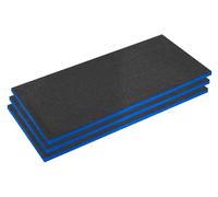 Sealey Easy Peel Shadow Foam® 30mm Blue/Black - Pack of 3 - SFPK30B