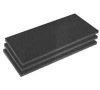 Sealey Easy Peel Shadow Foam® 50mm Black/Black - Pack of 3 - SFPK50BK