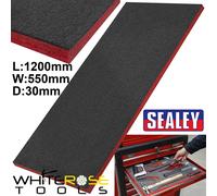 Sealey SF30R Easy Peel Shadow Foam® Red/Black 1200 X 550 X 30Mm