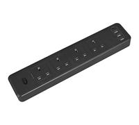 Sealey Extension Cable 2.6m 4x 230V + 2x USB Sockets - Black