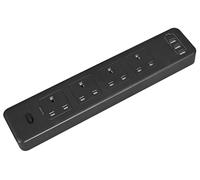 Sealey El34Usbb Extension Cable 3Mtr 4 X 230V + 2 X USB Sockets - Black
