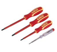 Sealey Electrician's Screwdriver Set 4Pc Vde Approved S01155
