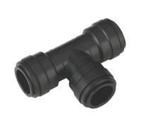 Sealey Equal Air Pipe Tee 22mm Pack of 5 John Guest Speedfit PM0222E CAS22ET