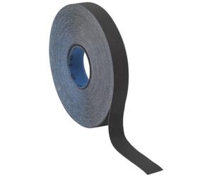 Sealey ER2525120 Emery Roll Blue Twill 25mm x 25mtr 120Grit , Black