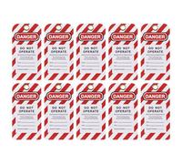 Sealey 10pc Safety Lockout Tagout Tags, 'Do Not Operate' - EV17