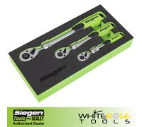 Sealey Extendable Ratchet Wrench Set Siegen by Sealey Hand Tools Set 3pc