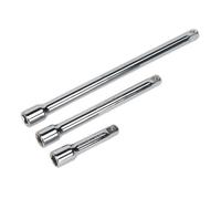 Sealey Extension Bar Set 3Pc 1/4"sq Drive S0718