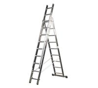 Sealey Extension Combination Ladder 3 x 9 Aluminium - BS EN 131 ACL3
