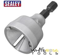 Sealey External Deburring Chamfer Tool 1/4" Hex Shank Thread Repair 3-19mm
