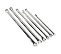 Sealey Extra-Long Double End Ring Spanner Set In Eva Foam Tray 7Pc Ak6311
