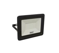 Sealey Extra Slim Floodlight 100w Smd Led With Wall Bracket Power Cable 8500lm