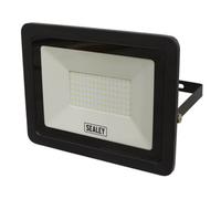Sealey Extra Slim Floodlight With Wall Bracket 100W Smd Led